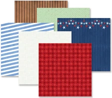 Creative Memories "Everybody Smile" 12x12 Paper Pack, 6 double-sided sheets