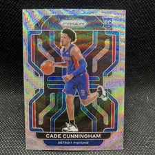 2021-22 Panini Prizm Silver Wave Cade Cunningham Rookie Detroit Pistons #282