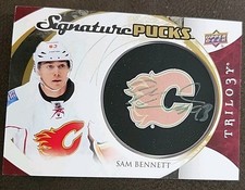 Sam Bennett 2015-16 Trilogy Signature Pucks SP-SB