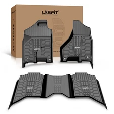 Lasfit Floor Mats for Ram 1500 2500 3500 Crew Cab 2013-2018 Anti-slip Car Liners