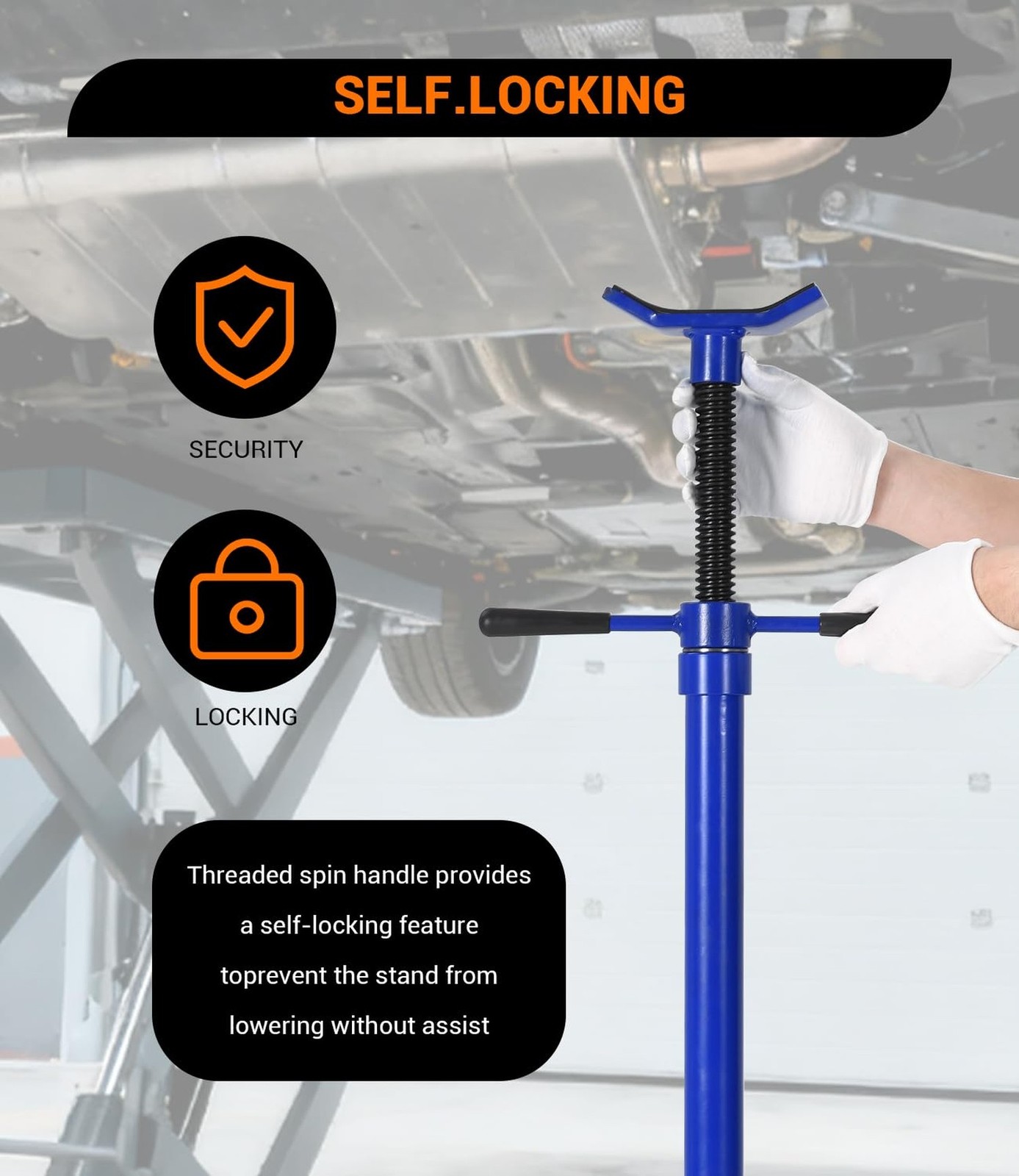 2PACK Underhoist Support Stand, 3/4 Ton Jack Stand, Under Hoist Stand for Veh...