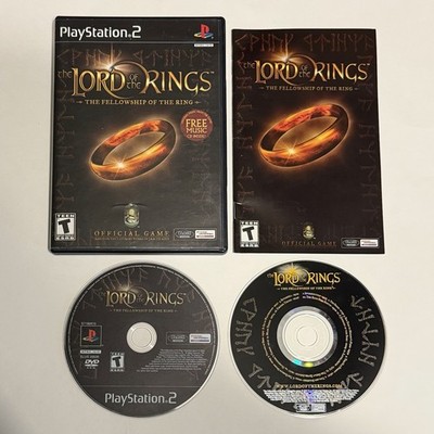 Lord of the Rings: Fellowship of the Ring (PS2, 2002) w/ Bonus Soundtrack CD!