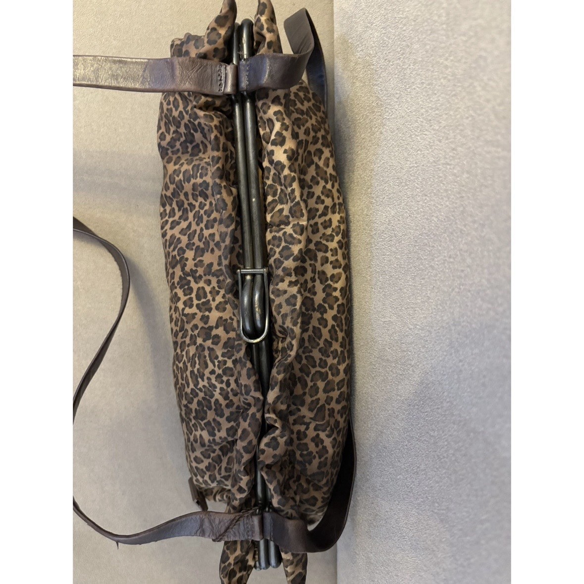 Bottega Veneta Vintage Leopard Print Shoulder Bag thumbnail 9