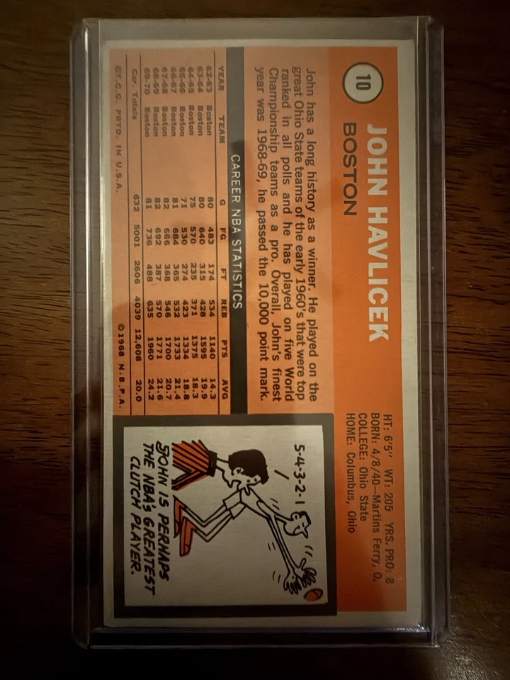 1970-71 Topps - John Havlicek #10 Foto 2 de 2