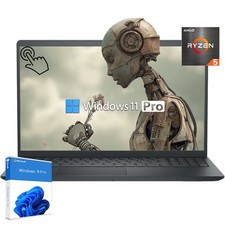 Dell Inspiron 15.6" Touch Laptop 8 core Ryzen 7 UpTo 64GB RAM Win Pro - open box