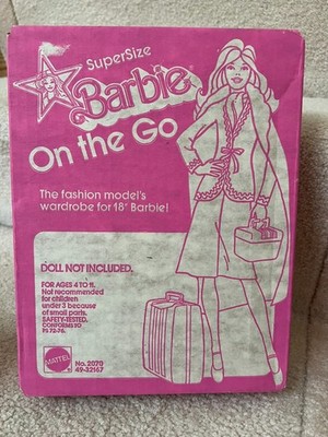 Super Size Barbie On the Go #2070 Fashion for 18# Barbie 1977 Vintage