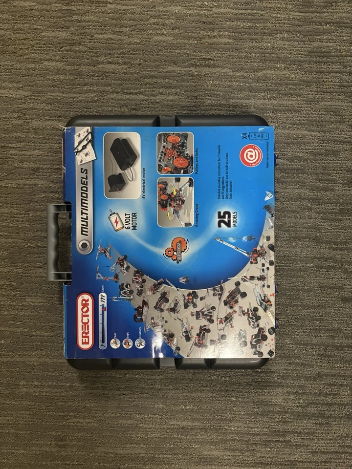 Erector - Super Construction Set, SEALED NEW 25 Models, 640+ Parts - Image 3 of 3