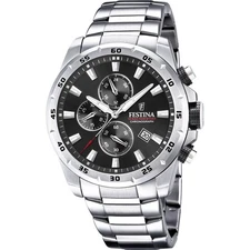 Festina Sport Chronograph Stainless Steel Black Dial Quartz F20463-4 Mens Watch