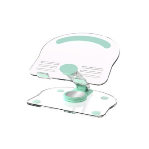 Acrylic Tablet Stand Desktop Foldable Holder 360° Rotation Base Clear Bracket C - Zdjęcie 15 z 15
