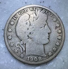 1908-O  Barber, Liberty Head, Morgan Half Dollar,  G/VG -Scratches