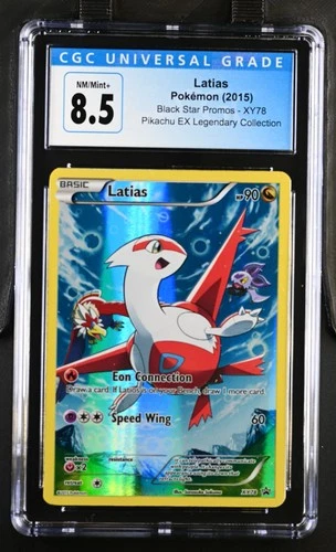 Pokémon 2015 Latias Pikachu EX Legendary Collec. Black Star Promos #XY78 CGC 8.5