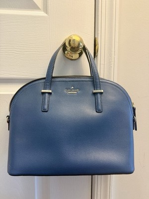 Kate Spade Patterson Drive Carli Blue Leather Handbag