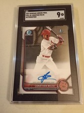 2022 Bowman Chrome Prospects Jonathan Mejia AUTOGRAPH #CPAJM Graded SGC 9 Mint