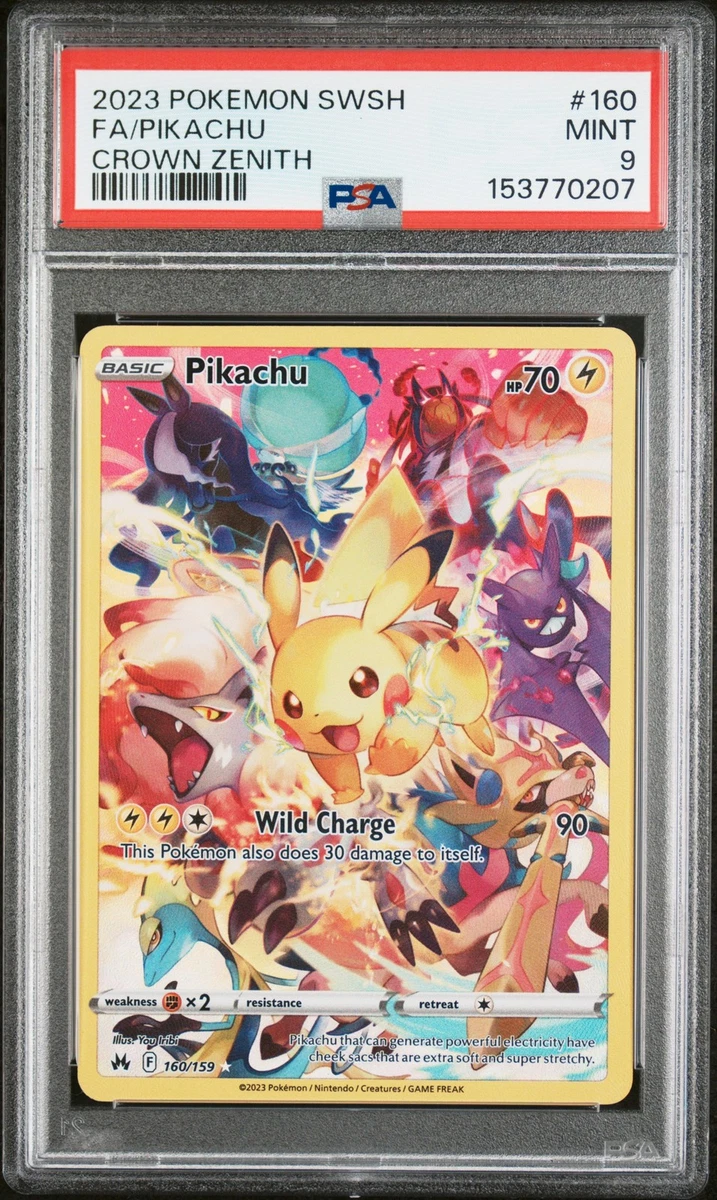 Secret Rare Pikachu Pokémon TCG Grade 9 Individual Collectible