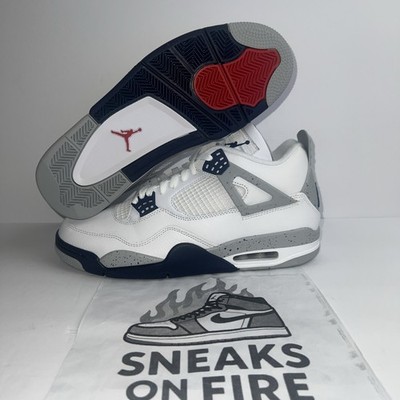 Size 8.5 - Jordan 4 Retro Mid Midnight Navy for sale online | eBay