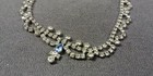 2 1950s Art Deco Style Rhinestone Necklace Clip On Earrings Vintage Jewelry Lot — photo 10