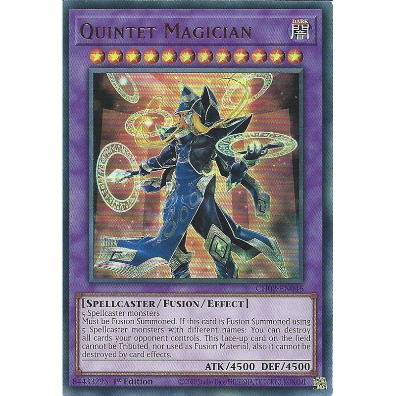 CH02-EN046 Quintet Magician : Ultra Rare Card : 1st Edition : YuGiOh TCG