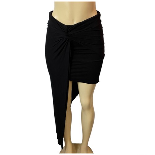 Vintage Y2K Arden B Black Asymmetrical Skirt Fairy Gothic Grunge Size S/M - Picture 2 of 8
