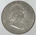 1961 D Franklin Half Dollar • 90% Silver Circulated