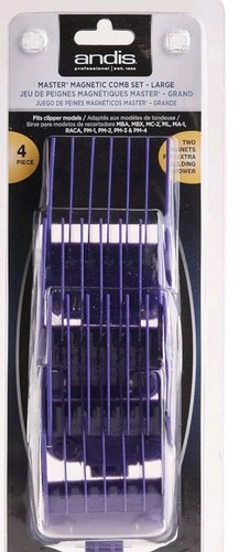 Andis #66320 4 Piece Magnetic Comb Set Sizes #5-8 New in Package