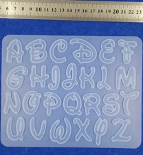 1pz stampo silicone  resina fai da te forma lettere alfabeto Disney 180x145mm