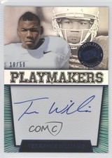 2013 Press Pass Playmakers Blue 16/50 Terrance Williams #PP-TW Auto 0j6