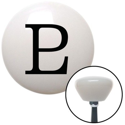 Black Pluto White Retro Shift Knob w/ M16x1.5 Insert Shifter Auto Manual Custom