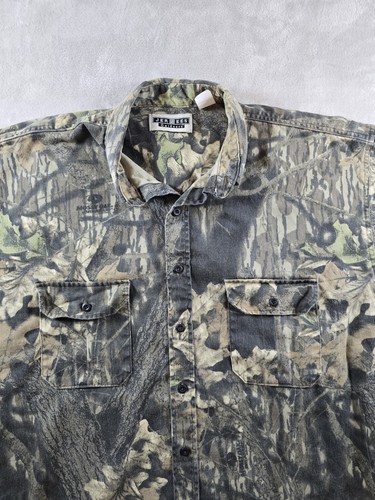 Jerzees Outdoors Shirt Mens XXL 2XL Mossy Oak Break Up Camo Hunting Made In USA