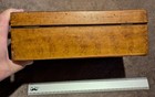 VINTAGE OLD WOODEN DOVETAILED BOX TRINKET TOBACCO LOCK BOX NICE INDIAN INDIA — photo 6
