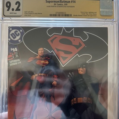 Superman/Batman 14 CGC 9.2  Absolute Power'' Part 1.  Signed by Laura Martin