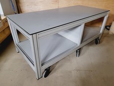 MBS LTD Tavolo Trespa Grigio su Ruote Panca Laboratorio 180x80x76 cm 