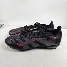 Adidas Predator League FG ID1328 Stealth Victory Core Black Red Men's Size 11