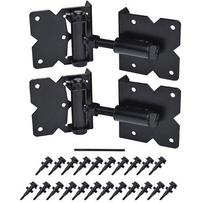 Self Closing Gate Hardware Hinges Heavy Duty for Wooden/Vinyl/PVC Fences,90 D...