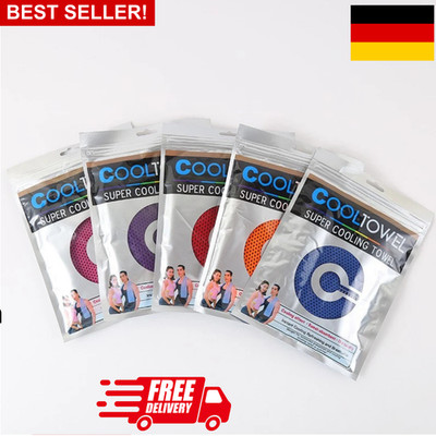 Cool Down Towel Kühltuch Sommerhitze Ice Tuch Fitnesstuch Sporttuch 10 Flaschen