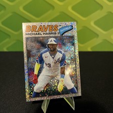 2026 Topps Heritage 342 Michael Harris II, Atlanta Braves Silver Sparkle Base 