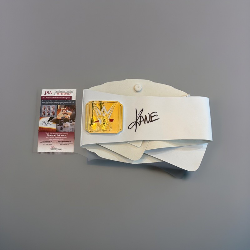 Kane Auto WWE Intercontinental Championship Belt With JSA COA HOF 2021 Signed