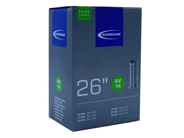 Fahrrad-Schlauch Schwalbe Extralight AV14 26 Zoll 40-559/60-559 Auto-Ventil 40Mm-image