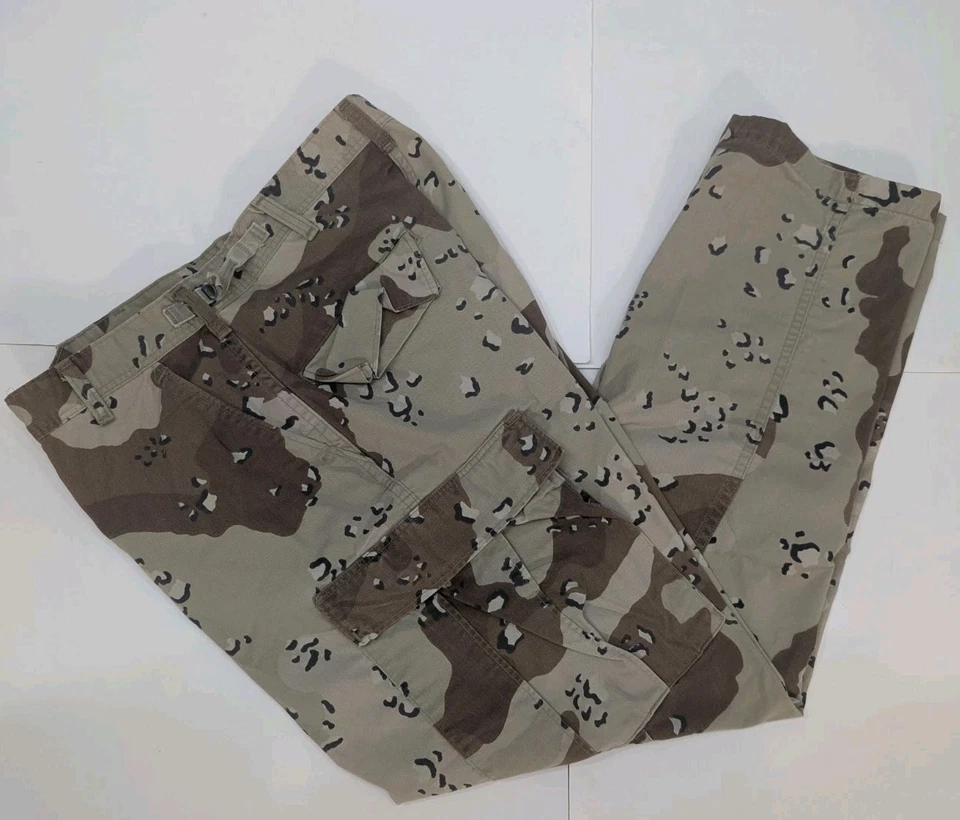 Pantalones Camuflados De Colección Militar Desierto Para Hombre Medianos Regulares Marrón Chocolate Chip DCU Foto 4 de 4