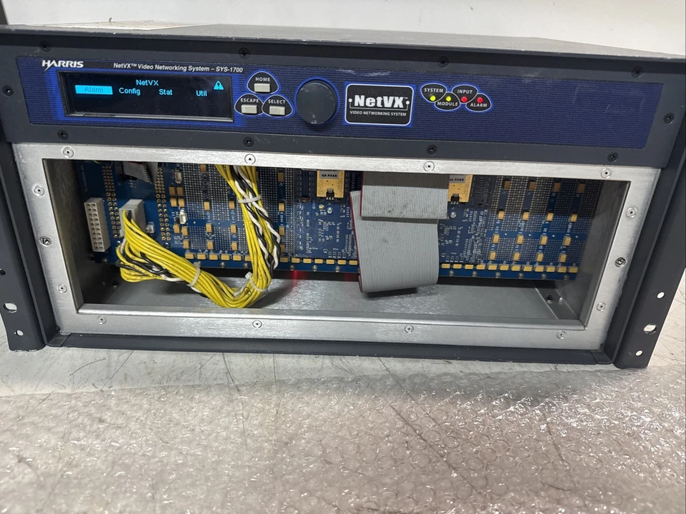 Harris NetVX-1700 Video Networking System SYS 1700 W/TMX-M12(2)ENCH11(2)SYS-A22 - Image 4 of 4