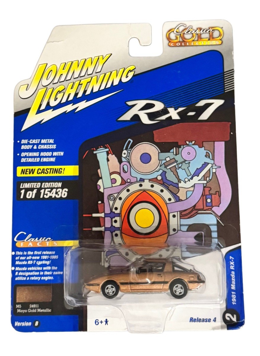 Johnny Lightning 1981 Mazda RX-7 Gold Classic Gold Collection 1
