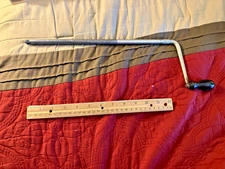 Antique Chrome Phonograph Crank with Male End Victrola Parts