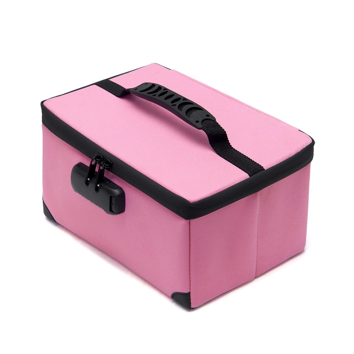 Portable Cosmetic Bag with Lock, Large Capacity Travel Makeup Case Organizer,...