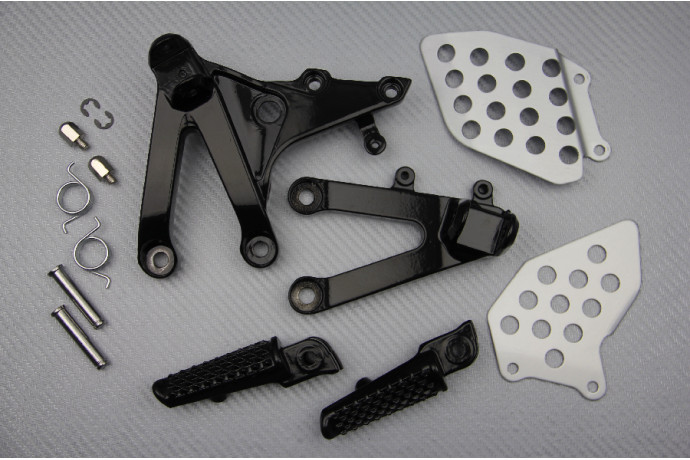 Repose-pieds avant Honda CBR 600 RR en aluminium usiné noir mat de qualité