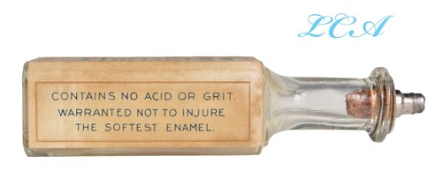 Antike ZAHNWASCHFLASCHE CARR OWENS HEINEMAN Etiketten S. LIBERTY St. Baltimore MD - Bild 5 von 6