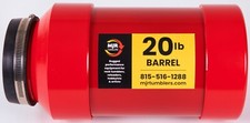 MJR Tumblers' 1.25 gallon 20 pound rock tumbler barrel