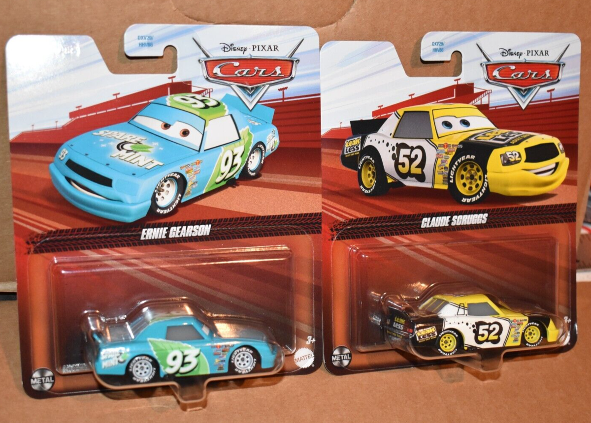 DISNEY PIXAR CARS ERNIE GEARSON & CLAUDE SCRUGGS LOT 2 NEW | eBay