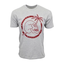 QUIKSILVER MENS PALM SKULL T SHIRT