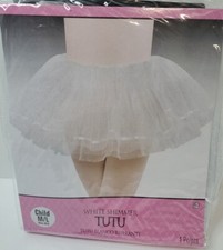 White Shimmer Tutu Child M/L NEW Halloween Costume, Dance Recital Ballerina