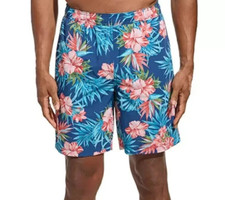 NEW Kirkland Signature Mens XL Hawaiian Floral Swim Shorts Stretch Fabric