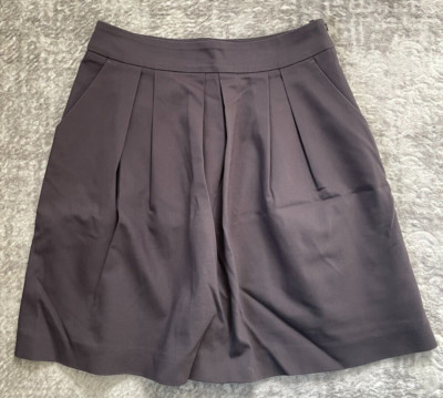 Halluber Donna A-line Side Pocket Grey Skirt UK Size 6